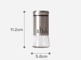 Salero especiero vidrio acero